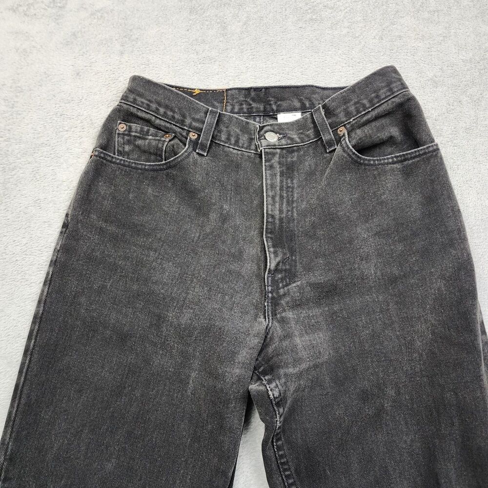Levis Womens 10 MIS L Black 550 Jeans 100% Cotton Made in USA Relaxed Fit - Picture 3 of 13